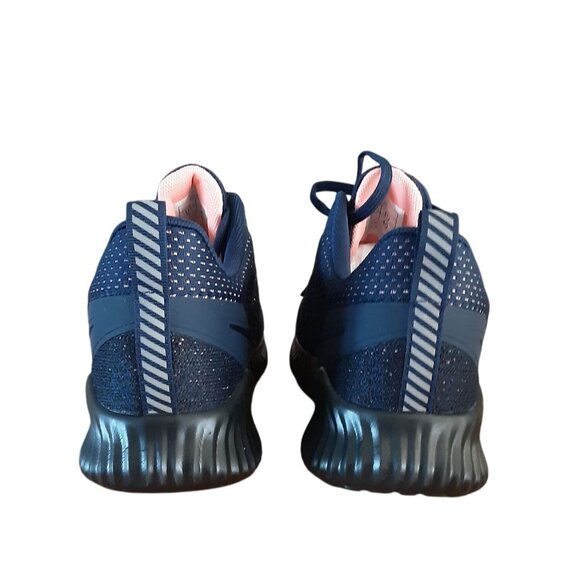 Calto Mens 7 Athletic Invisible Height Increasing Shoes Sneakers Navy Blue Mesh - Picture 8 of 16